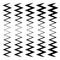 Wavy, zig-zag lines - Thinner and thicker versions. Irregular li