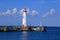 The Wawatam Lighthouse on the Straits of Mackinac