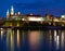 Wawel castle in Krakow at night