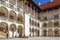 Wawel Renaissance arcaded courtyard, Krakow, Poland