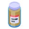 Wax bottle icon isometric vector. Aroma spa