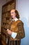 Wax figure of world-famous British writer William Shakespeare at Madame Tussauds wax museum. London