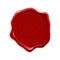 Wax seal red stamp, guarantee certificate, warranty premium quality label