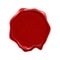 Wax seal stamp, guarantee certificate, warranty premium quality label, royal red wax seal