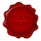 Wax seal with text Click here