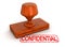 Wax Stamp Confidential (clipping path included)