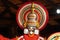 Wax statue of a Kathakali performer in the virtuous role in Cochin. Kochi India - October 2020