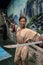 Wax works madame tussauds figurine,Michelle Yeoh indoors famous character chinese hongkong