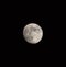 Waxing Gibbous Moon Isolated on Black Background