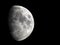 Waxing Gibbous moon phase August 9, 2019