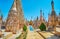 The way through the ancient stupas, Kakku Pagodas, Myanmar