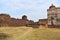 Way and back view of Badal Mahal and Baradari at Raisen Fort, Fort was built-in 11th Century AD, Madhya Pradesh