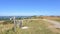 Way marker on the South Downs Way, long distance footpath, Sussex UK