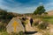 Way Marking sign on Trail of the Way of St James Pilgrimage Trail Camino de Santiago - sep 2022