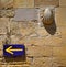 The way of Saint James sign at Granon in La Rioja