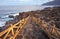 Way to beach Playa Charco los Sargos at El Hierro, Canary Islands