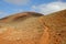 Way to the crater of Vulcan Calderon Hondo, Fuerteventura.