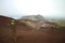 Way to Mount Tarawera Crater after rain