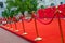 Way to success on the red carpet (Barrier rope)