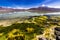 On the way to Uyuni the amazing White Lagoon offer us incredible reflections and views over the Andes volcanos surrounding the lag