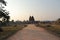 Way to Vijaya Vitthala temple at Hampi, Karnataka - archaeological site in India - India tourism