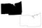 Wayne County, New York State U.S. county, United States of America, USA, U.S., US map vector illustration, scribble sketch Wayne