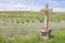 Wayside christian cross at the vineyard