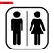 WC sign icon. Toilets Icon Unisex.Toilet symbol. Vector man and woman icons