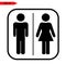 WC sign icon. Toilets Icon Unisex.Toilet symbol. Vector man and woman icons.