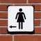 WC sign ladies, woman and girls