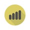 weak signal scale long shadow icon. Simple glyph, flat vector of web icons for ui and ux, website or mobile application