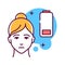 Weakness color line icon. Flu symptom. Pictogram for web page, mobile app, promo. UI UX GUI design element.