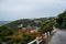 Wealthy Neighborhood with Flowers and White Fence in Knysna