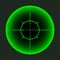 Weapon night sight, sniper rifle optical scope. Hunting gun viewfinder with crosshair. Aim, shooting mark symbol