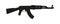 Weapon rifle ak 47 silhouette