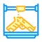 weapons 3d printing color icon vector illustration