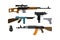 Weapons vector collection.