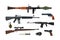 Weapons vector collection.