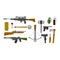 Weapons vector collection icons