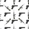 Weapons vector handgun pistol submachine hand gun handgun military bullet handgun ammunition army tool seamless pattern