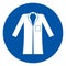 Wear Coat Symbol Sign,Vector Illustration, Isolated On White Background Label. EPS10