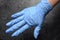 Wear latex gloves stay safe