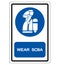 Wear SCBA Symbol Sign, Vector Illustration, Isolate On White Background Label .EPS10