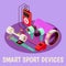 Wearable Fitness Gadgets Background