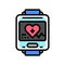 wearable medical device biomedical color icon vector illustration