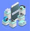 Wearable Technology Isometric Composition