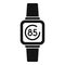 Wearable tracker icon simple vector. Fitness bracelet