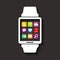 Wearables technology device with apps icons