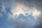 Weather background: Gathering cumulus clouds. Dramatic cloudy background. 14