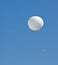 Weather balloon in sky